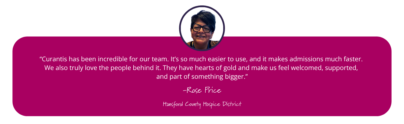 Rose Price Curantis Solutions Testimonail